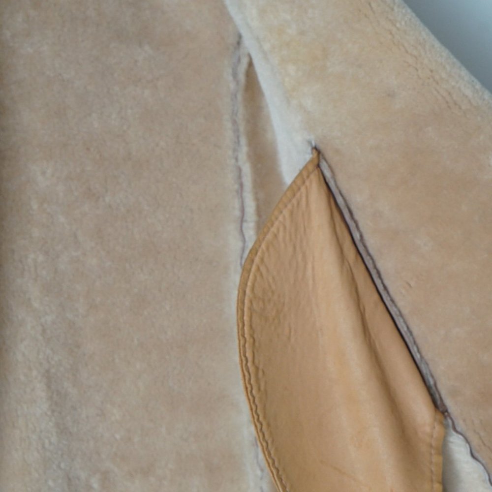 Vintage Sawyer of Napa Spring Lamb Shearling Coat - Picture 6 of 9